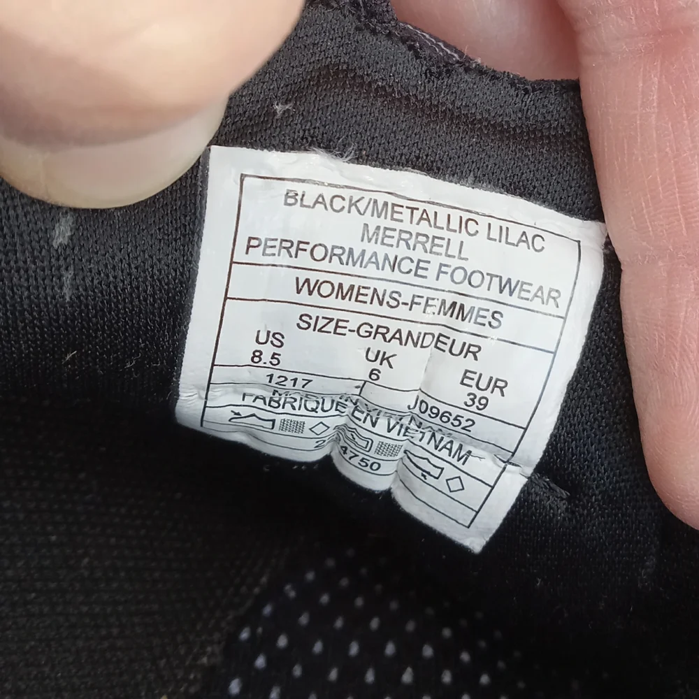 Merrell black metallic